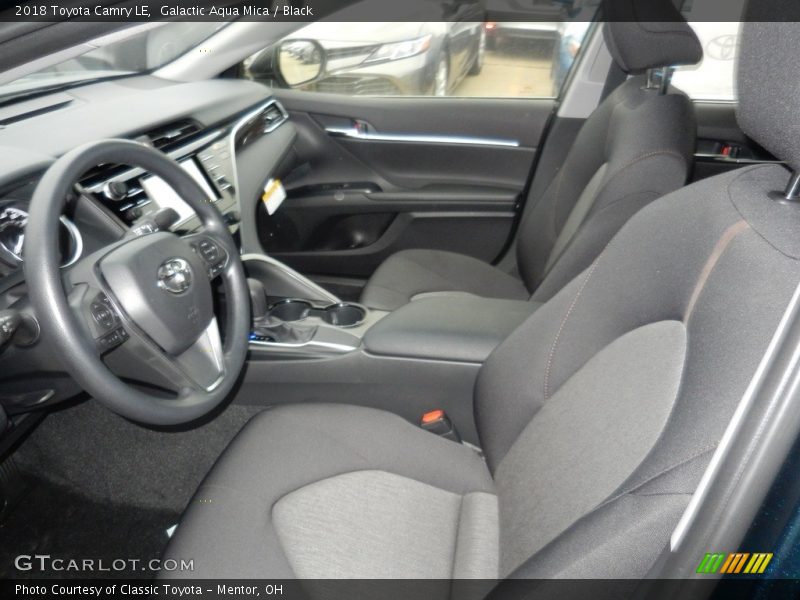 Galactic Aqua Mica / Black 2018 Toyota Camry LE
