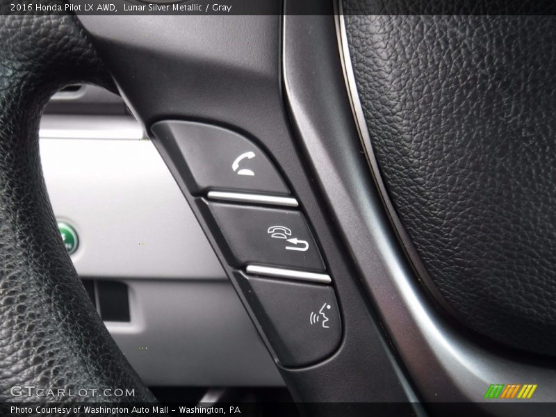 Lunar Silver Metallic / Gray 2016 Honda Pilot LX AWD