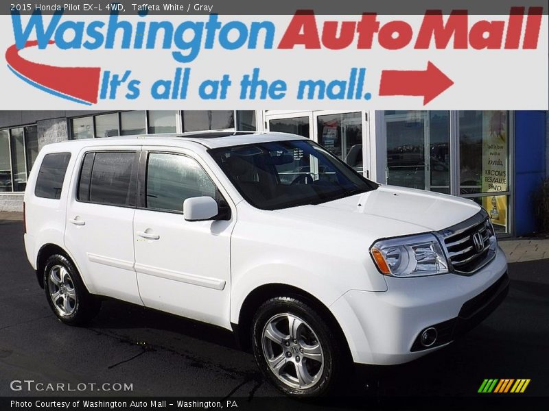 Taffeta White / Gray 2015 Honda Pilot EX-L 4WD