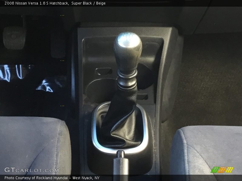 Super Black / Beige 2008 Nissan Versa 1.8 S Hatchback