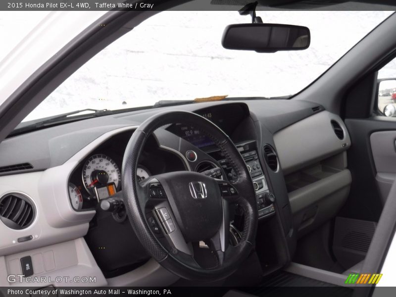 Taffeta White / Gray 2015 Honda Pilot EX-L 4WD
