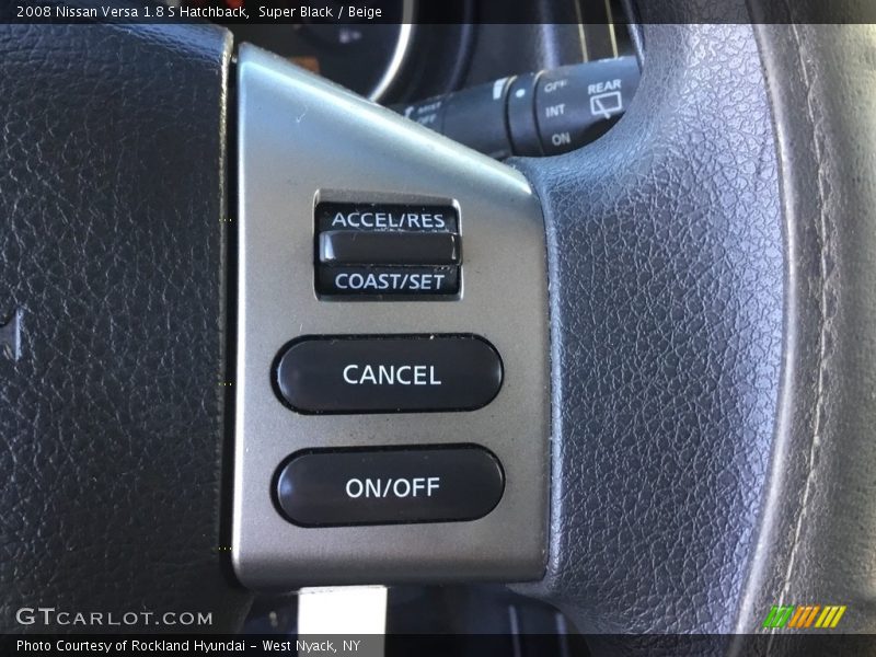 Super Black / Beige 2008 Nissan Versa 1.8 S Hatchback