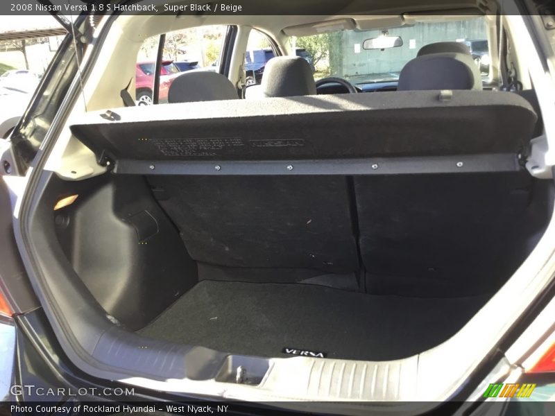 Super Black / Beige 2008 Nissan Versa 1.8 S Hatchback