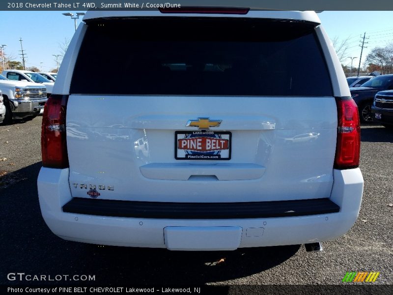 Summit White / Cocoa/Dune 2018 Chevrolet Tahoe LT 4WD