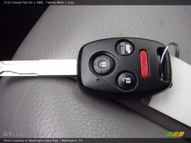 Taffeta White / Gray 2015 Honda Pilot EX-L 4WD