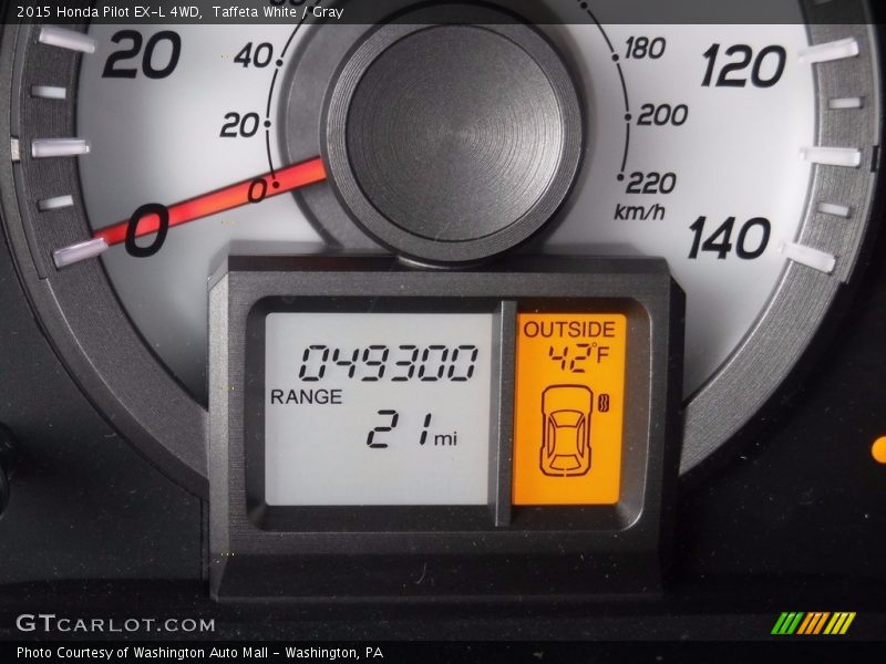 Taffeta White / Gray 2015 Honda Pilot EX-L 4WD