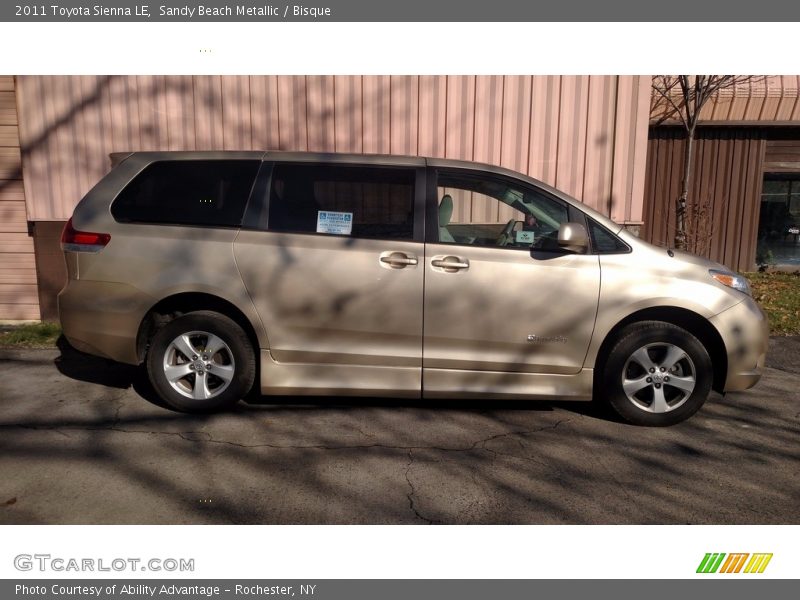 Sandy Beach Metallic / Bisque 2011 Toyota Sienna LE