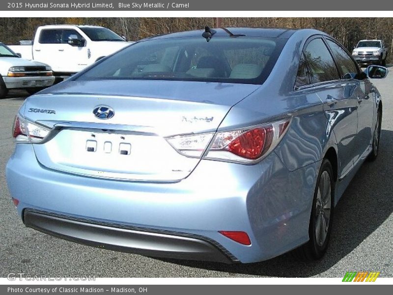 Blue Sky Metallic / Camel 2015 Hyundai Sonata Hybrid Limited