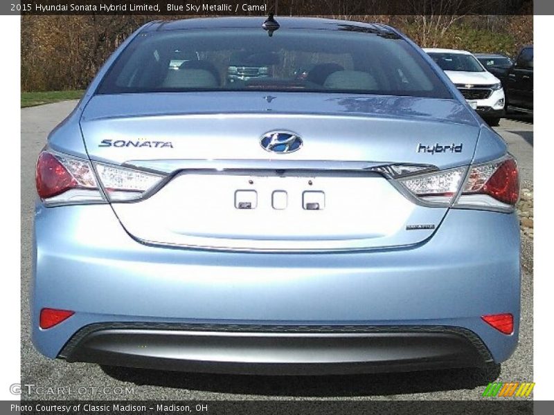 Blue Sky Metallic / Camel 2015 Hyundai Sonata Hybrid Limited