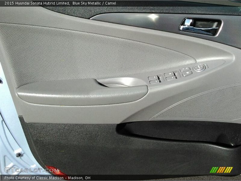 Blue Sky Metallic / Camel 2015 Hyundai Sonata Hybrid Limited