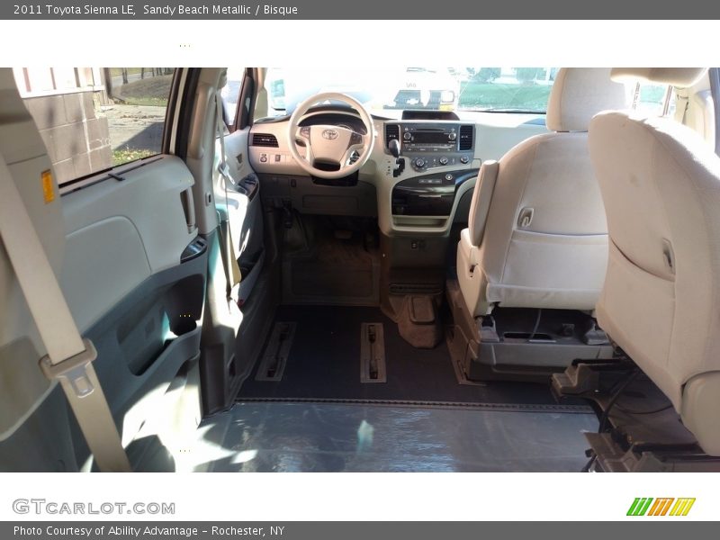 Sandy Beach Metallic / Bisque 2011 Toyota Sienna LE
