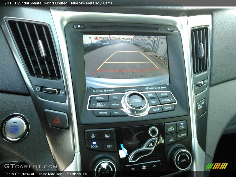 Blue Sky Metallic / Camel 2015 Hyundai Sonata Hybrid Limited