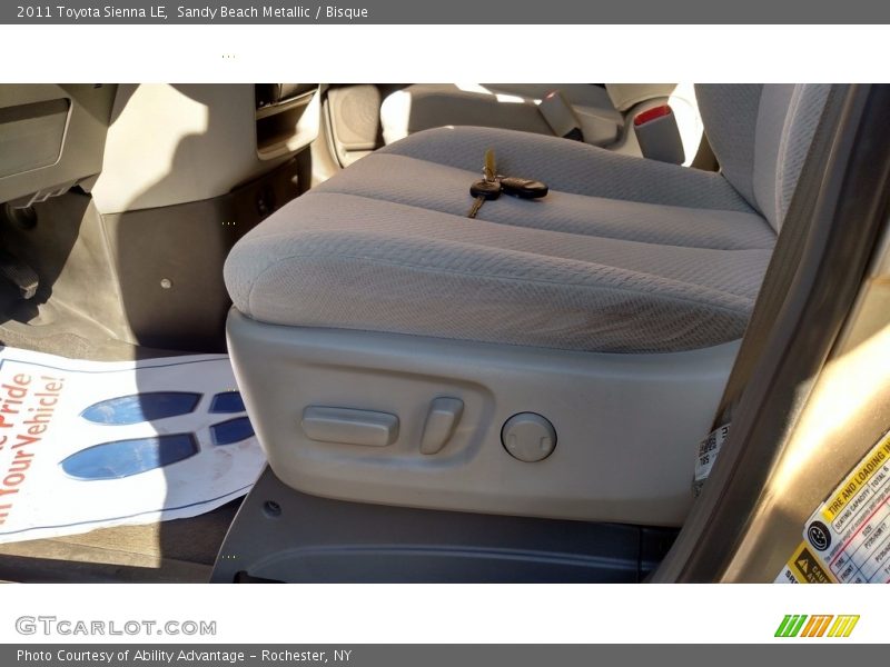 Sandy Beach Metallic / Bisque 2011 Toyota Sienna LE