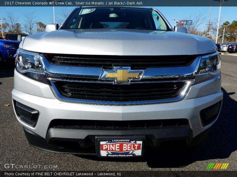 Silver Ice Metallic / Jet Black/­Dark Ash 2017 Chevrolet Colorado WT Crew Cab