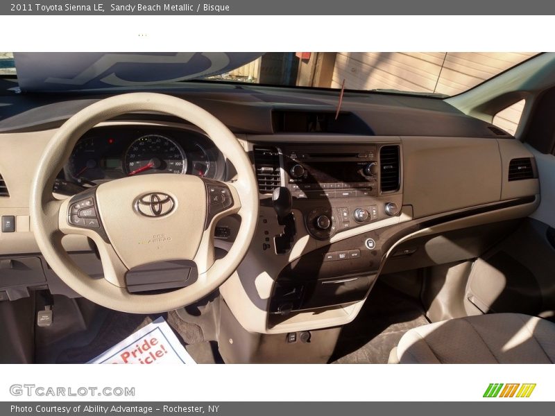 Sandy Beach Metallic / Bisque 2011 Toyota Sienna LE