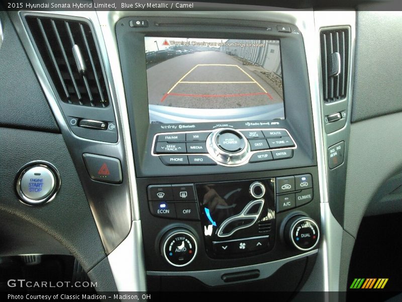 Blue Sky Metallic / Camel 2015 Hyundai Sonata Hybrid Limited