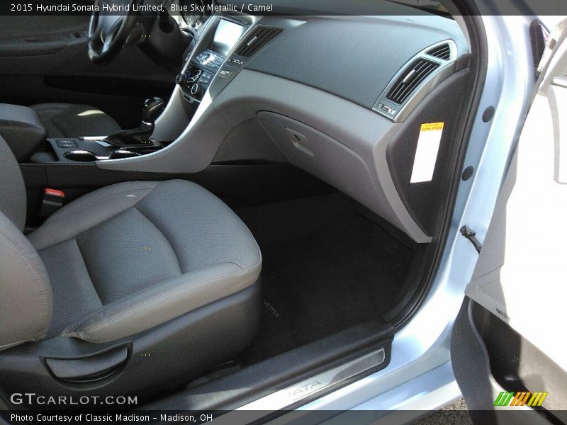 Blue Sky Metallic / Camel 2015 Hyundai Sonata Hybrid Limited