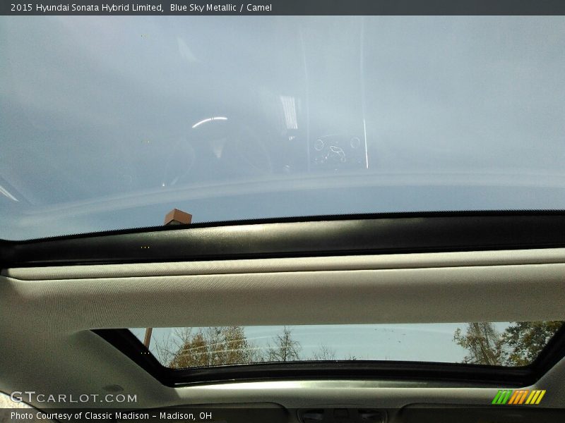 Blue Sky Metallic / Camel 2015 Hyundai Sonata Hybrid Limited