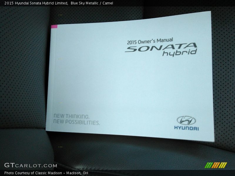 Blue Sky Metallic / Camel 2015 Hyundai Sonata Hybrid Limited