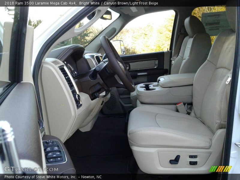 Front Seat of 2018 3500 Laramie Mega Cab 4x4