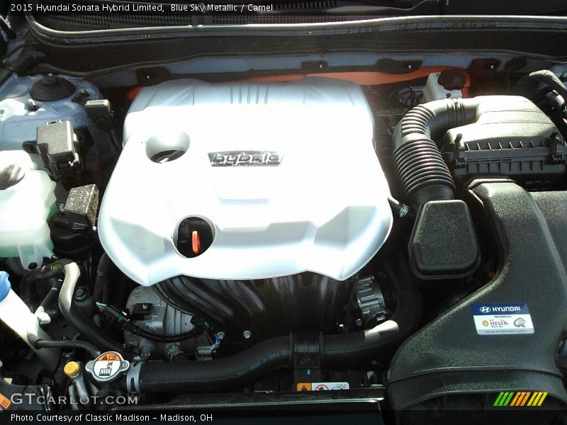 Blue Sky Metallic / Camel 2015 Hyundai Sonata Hybrid Limited