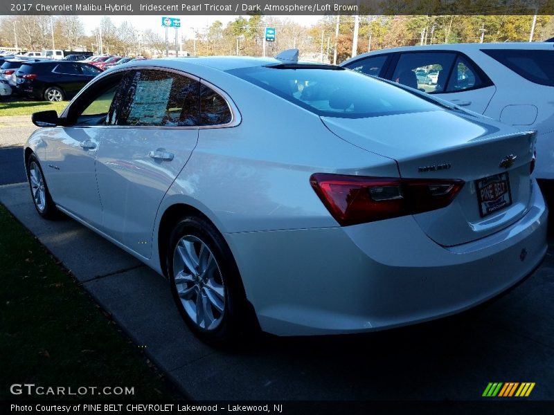 Iridescent Pearl Tricoat / Dark Atmosphere/Loft Brown 2017 Chevrolet Malibu Hybrid