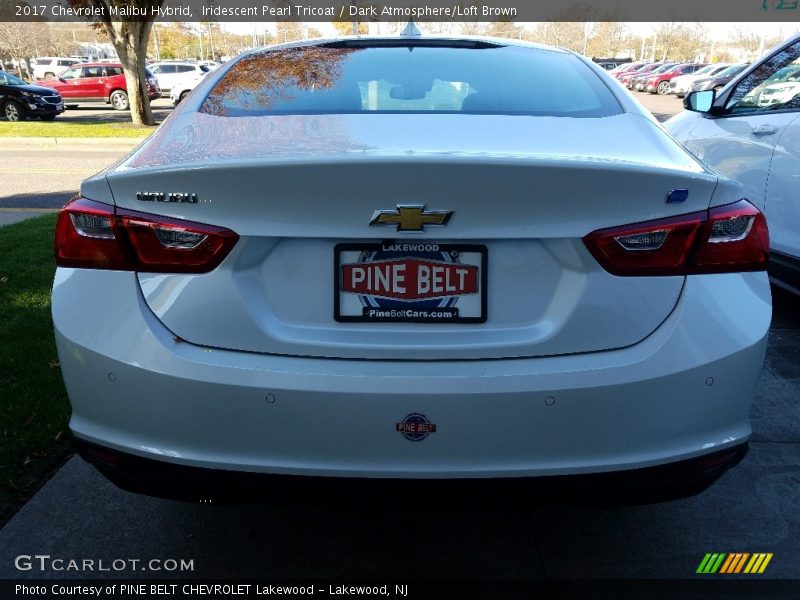Iridescent Pearl Tricoat / Dark Atmosphere/Loft Brown 2017 Chevrolet Malibu Hybrid