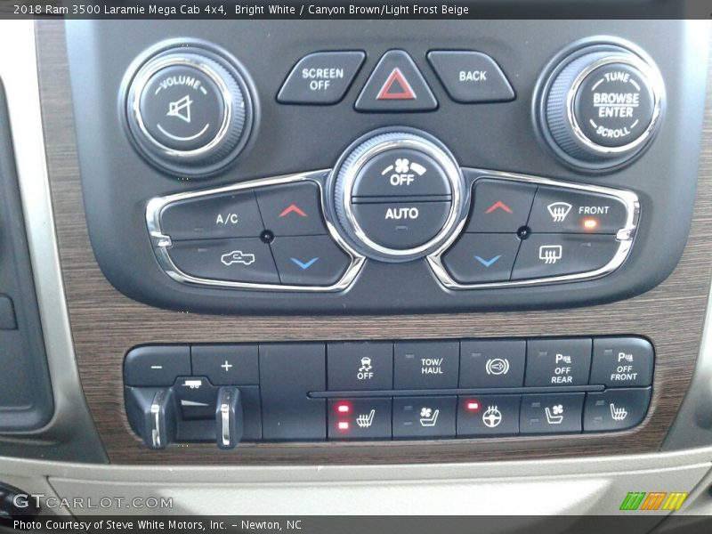 Controls of 2018 3500 Laramie Mega Cab 4x4