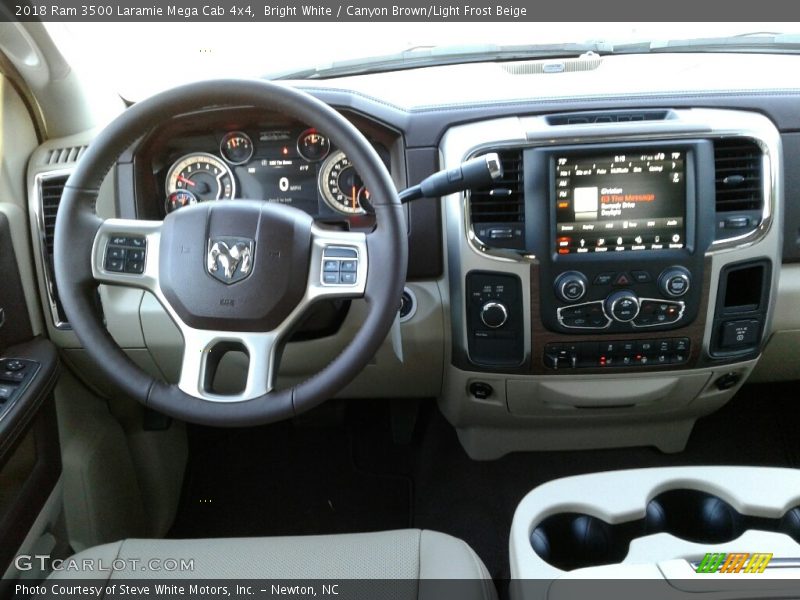 Dashboard of 2018 3500 Laramie Mega Cab 4x4