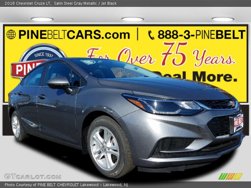 Satin Steel Gray Metallic / Jet Black 2018 Chevrolet Cruze LT