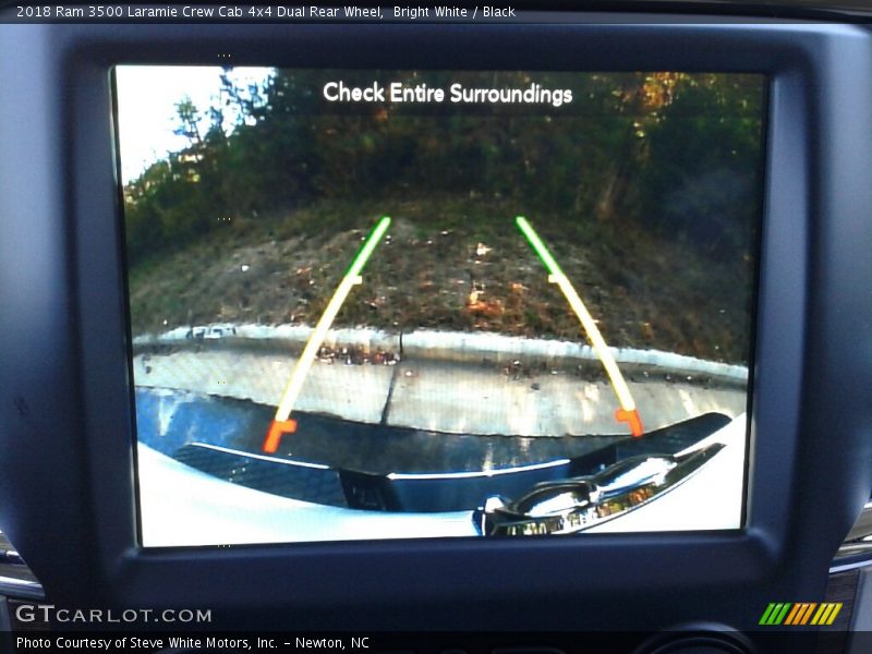 Bright White / Black 2018 Ram 3500 Laramie Crew Cab 4x4 Dual Rear Wheel