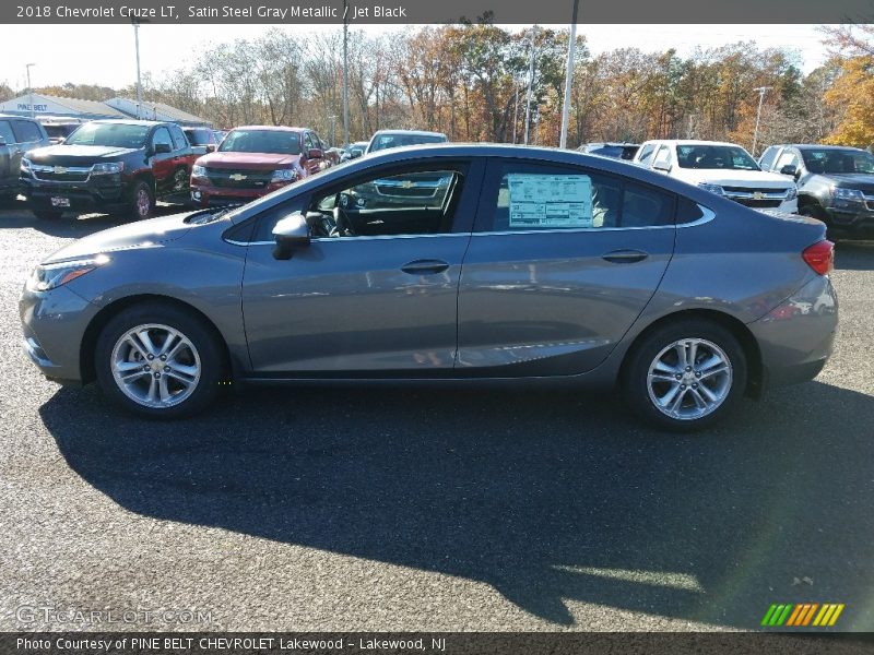 Satin Steel Gray Metallic / Jet Black 2018 Chevrolet Cruze LT