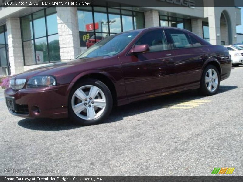 Dark Cherry Metallic / Grey 2006 Lincoln LS V8
