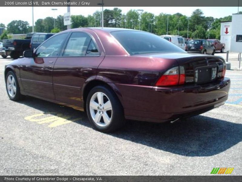 Dark Cherry Metallic / Grey 2006 Lincoln LS V8