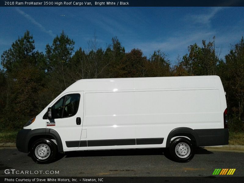 Bright White / Black 2018 Ram ProMaster 3500 High Roof Cargo Van