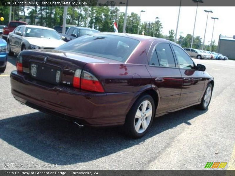 Dark Cherry Metallic / Grey 2006 Lincoln LS V8