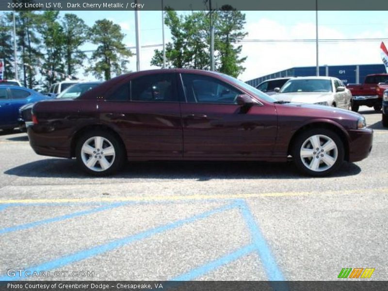 Dark Cherry Metallic / Grey 2006 Lincoln LS V8