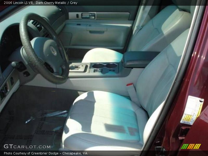 Dark Cherry Metallic / Grey 2006 Lincoln LS V8