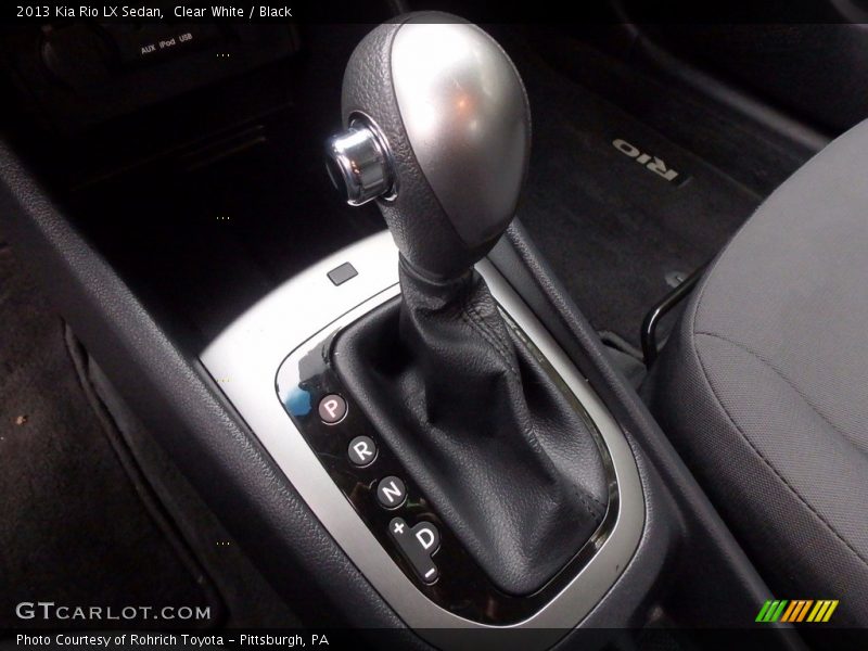 Clear White / Black 2013 Kia Rio LX Sedan