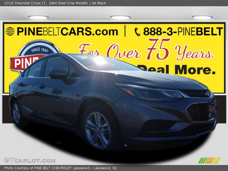 Satin Steel Gray Metallic / Jet Black 2018 Chevrolet Cruze LT