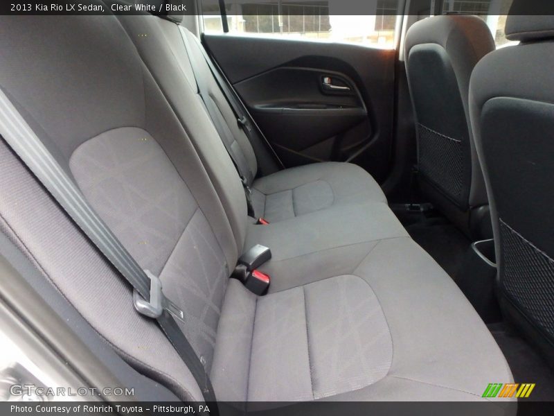 Clear White / Black 2013 Kia Rio LX Sedan