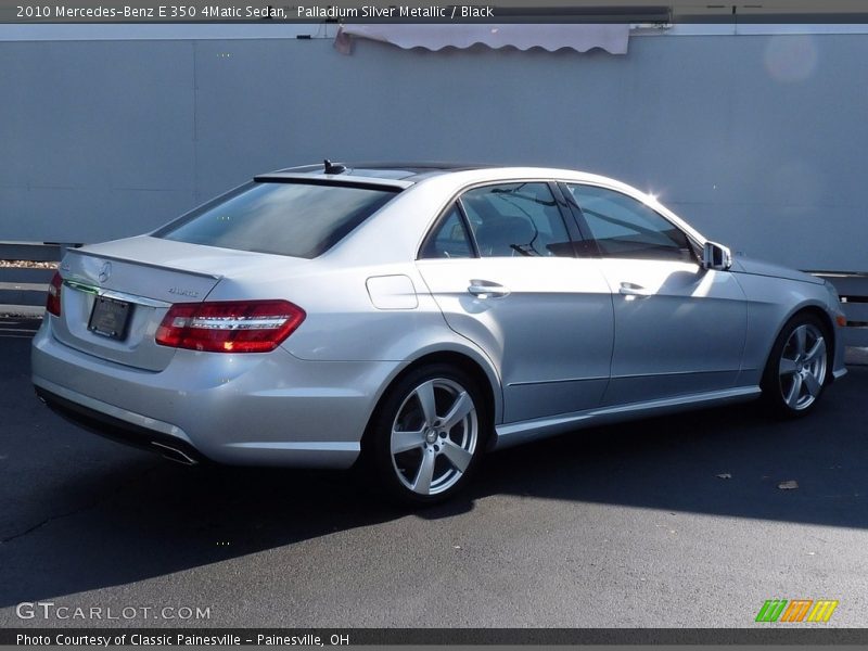 Palladium Silver Metallic / Black 2010 Mercedes-Benz E 350 4Matic Sedan