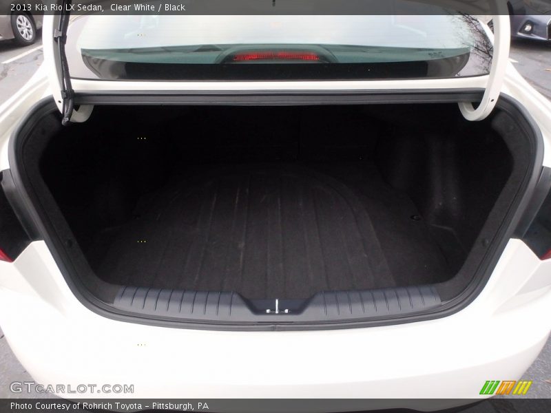 Clear White / Black 2013 Kia Rio LX Sedan