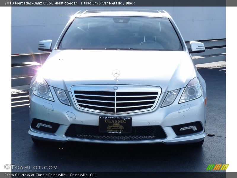 Palladium Silver Metallic / Black 2010 Mercedes-Benz E 350 4Matic Sedan