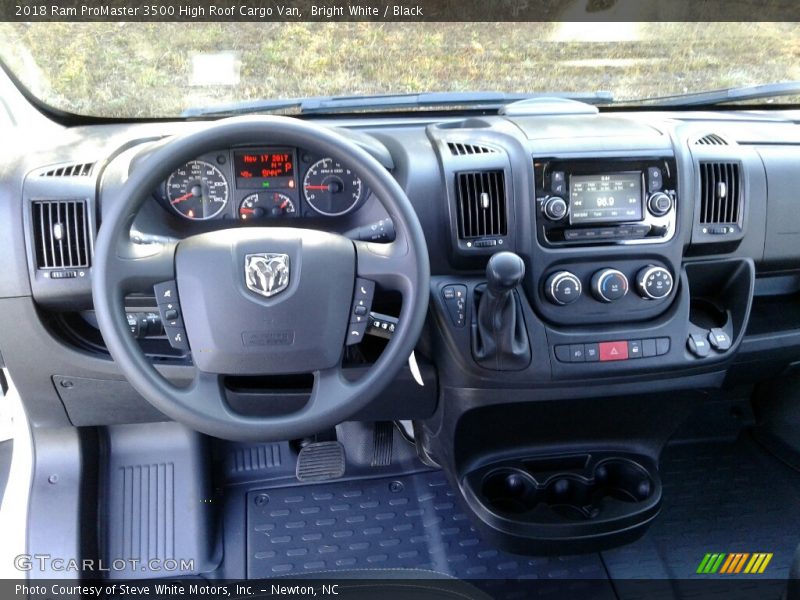 Bright White / Black 2018 Ram ProMaster 3500 High Roof Cargo Van