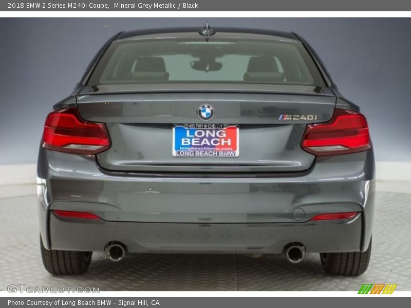 Mineral Grey Metallic / Black 2018 BMW 2 Series M240i Coupe