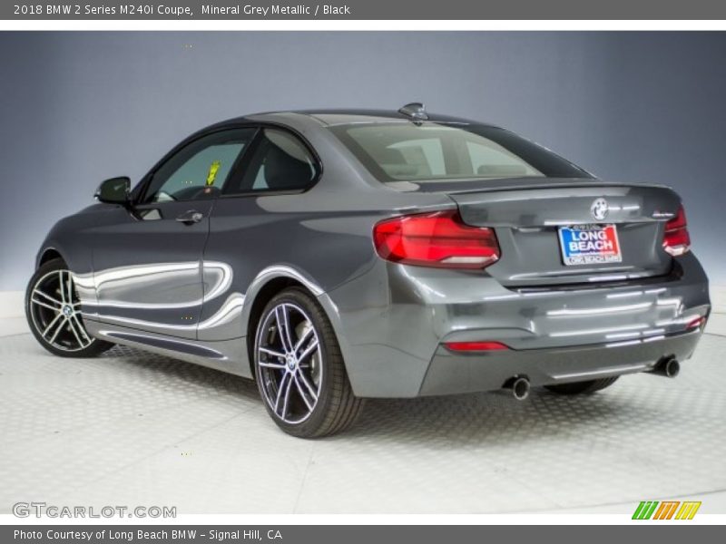 Mineral Grey Metallic / Black 2018 BMW 2 Series M240i Coupe