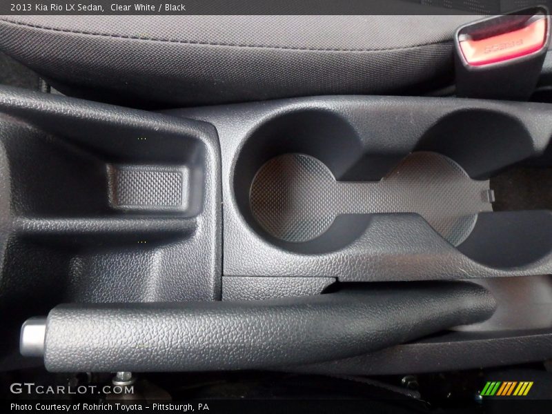 Clear White / Black 2013 Kia Rio LX Sedan