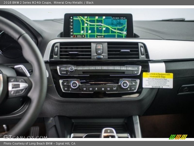 Mineral Grey Metallic / Black 2018 BMW 2 Series M240i Coupe