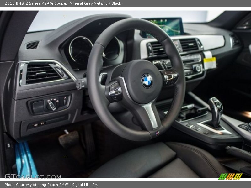 Mineral Grey Metallic / Black 2018 BMW 2 Series M240i Coupe